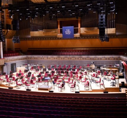 Interior del Konserthuset de Estocolmo, sede de la ceremonia de entrega del Premio Nobel.