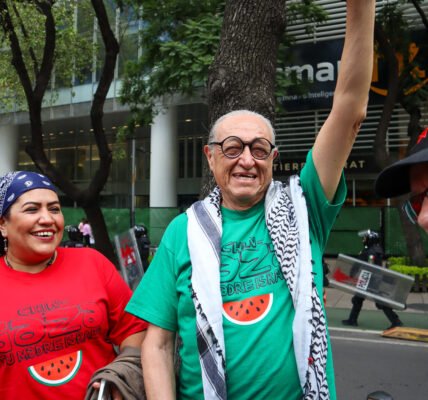 Marcha por Palestina en la Ciudad de México
